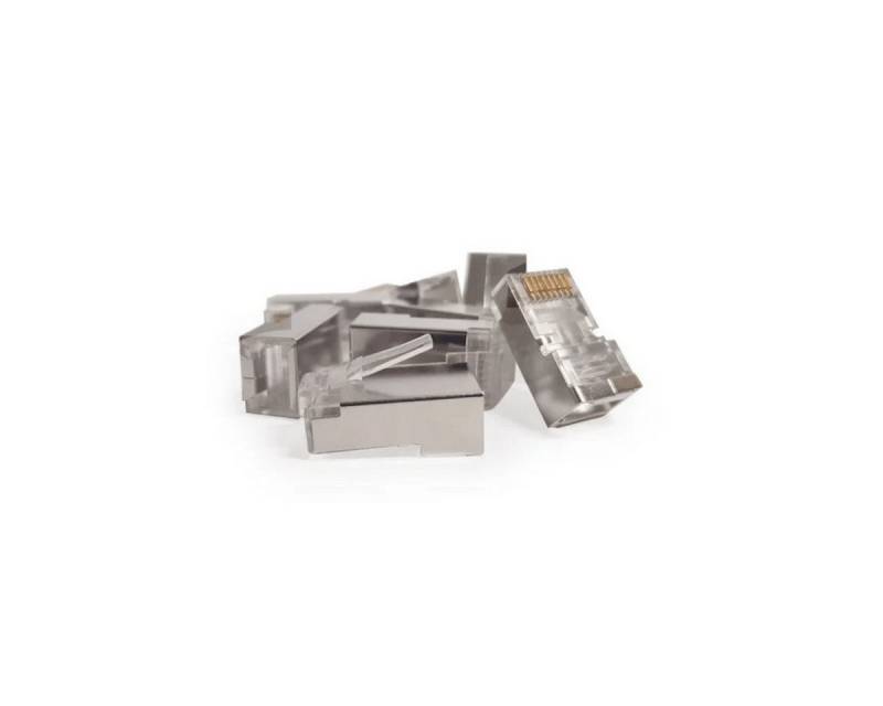 Danicom Netzwerkstecker RJ45 CAT 6 Netzwerkstecker - gechirmt - für flexible Kabel - 10 Stück von Danicom