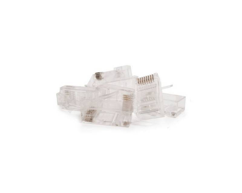 Danicom Netzwerkstecker RJ45 CAT 6 Netzwerkstecker– ungeschirmt - für flexible Kabel - 10 von Danicom