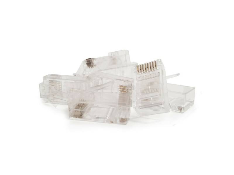Danicom Netzwerkstecker RJ45 CAT5e Netzwerkstecker – ungeschirmt - für Starrleiter und von Danicom