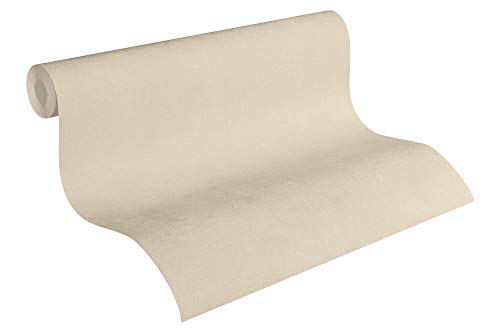 Livingwalls Daniel Hechter Tapete - Strapazierfähige Vliestapete einfarbig - 10,05 m x 0,53 m - Creme-Beige - Made in Germany – 952623 von Livingwalls