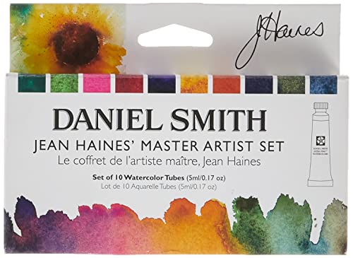 Daniel Smith Aquarellfarben in Tube, 10 Farben in Tuben à 5 ml, 5 ml (10 Stück), 50 Stück von Daniel Smith