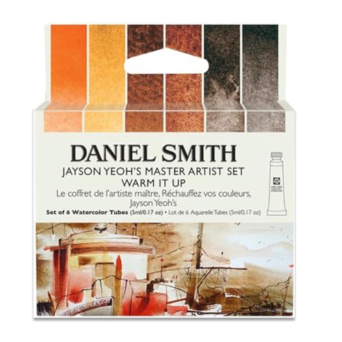 DANIEL SMITH Jayson Yeoh Master Artist Warm It Up, extra feine Aquarellfarbe, 6 Stück von Daniel Smith