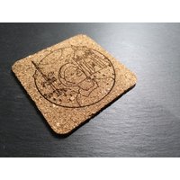 2Er Set - Korkuntersetzer Mit Minden Motiv Mindener Buttjer Vor Dem Kaiser Wilhelm Und Fernsehturm von DanielGreveDesign