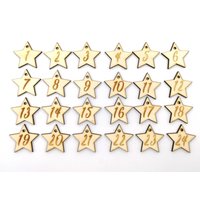 Adventskalender Zahlen 24 Gravierte Sterne Mit 1-24 Für Diy Ca. 40mm 4cm Weihnachten, Bastelset Adventskalender Zahlen 24 Gravierte Sterne Mit 1-24 Für Diy Ca. 40mm 4cm Weihnachten, Bastelset von DanielGreveDesign