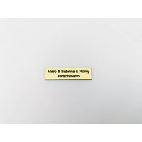 Klingelschild/Briefkastenschild Z. B. Für Die Haustür, Wohnung, Zimmer Etc. Mit Individueller Gravur Nach Wunsch. Selbstklebend von DanielGreveDesign