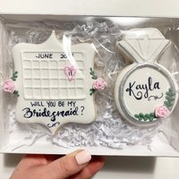 Brautjungfer Vorschlag Kekse. 1 Set | Ring Und Kalender Verpackt Versiegelt Brautjungfer Vorschlag Kekse. 1 Set | Ring Und Kalender Verpackt Versiegelt von DaniellasDesserts