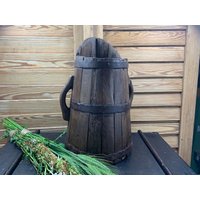 Seltener 41 cm Großer Schöner Holzkrug - Milchkrug 19. Jahrhundert Hervorragender Zustand Seltener 41 cm Großer Schöner Holzkrug - Milchkrug 19. Jahrhundert Hervorragender Zustand von DanielsVintageShop