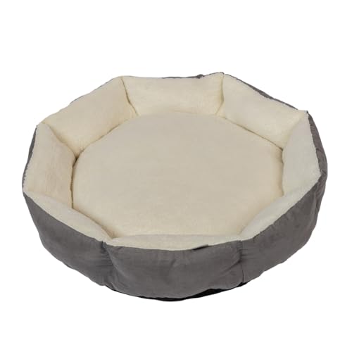 Danish Design Essentials Gestepptes Hundebett, silberfarben, groß, 65 x 65 x 16 cm, gewelltes Haustierbett mit Fellfutter, maschinenwaschbar Danish Design Essentials Gestepptes Hundebett, silberfarben, groß, 65 x 65 x 16 cm, gewelltes Haustierbett mit Fellfutter, maschinenwaschbar von Danish Design