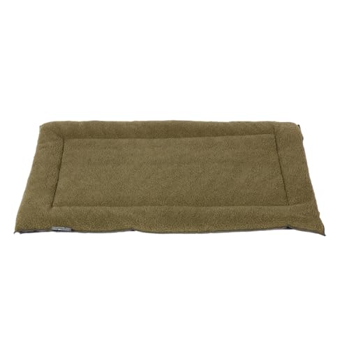 Danish Design Hundebox-Matratze – Sherpa-Fleece, recycelte Ecoflex-Füllung – Oliv – groß Danish Design Hundebox-Matratze – Sherpa-Fleece, recycelte Ecoflex-Füllung – Oliv – groß von Danish Design