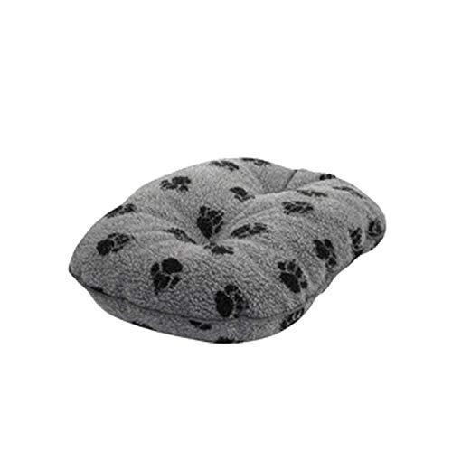 Danish Design Hundematratze, gesteppt, Sherpa-Fleece, oval, 84 cm, Grau von Danish Design