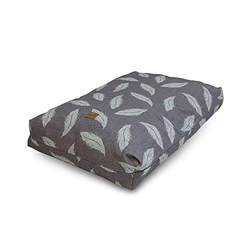 Danish Design Retreat Eco-Wellness Bettbezug mit Federn, 87 x 138 cm, Grau/Enteneiblau von Danish Design