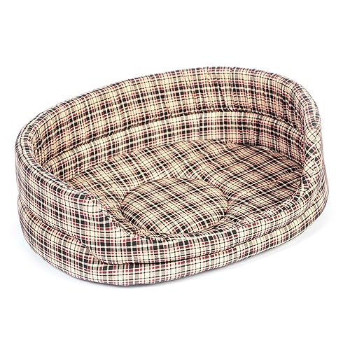 Danish Designs Classic Check Bequemes Hundebett für Welpen, 53,3 cm von Danish Designs