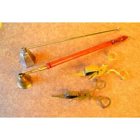 Antike Messing Kerzenlöscher, Dochtscherer C Antike Messing Kerzenlöscher, Dochtscherer C von DanishChristmasShop