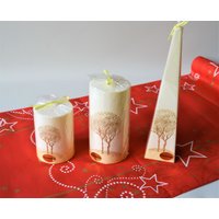 Kerzen Mit Goldenen Bäumen in 3 Größen Kerzen Mit Goldenen Bäumen in 3 Größen von DanishChristmasShop