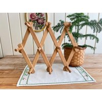 Vintage Hölzern Akkordeon Peg Rack | 1970Er Jahre Boho Wohndeko Interior Skandinavisch Vintage Hölzern Akkordeon Peg Rack | 1970Er Jahre Boho Wohndeko Interior Skandinavisch von DanishVintageCottage
