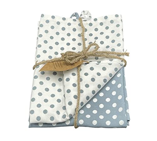 Geschirrtücher Punkte graublau weiß Trockentuch Set 50x70 cm Geschirrtücher Punkte graublau weiß Trockentuch Set 50x70 cm von Danishville