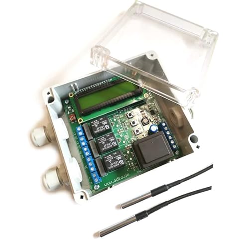 Poolsteuerung Thermostat Solardifferenz und Filtersteuerung mit Timer von Danitech