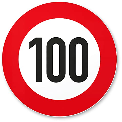 DankeDir! 100 Geburtstag Verkehrsschild - Schild Geschenk 100. Geburtstag Geschenkidee Geburtstagsgeschenk Hundertsten Geburtstagsdeko Partydeko Party Zubehör Geburtstagskarte von DankeDir!