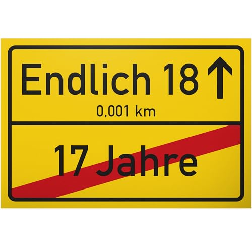 DankeDir! 18 Jahre Ortsschild kleines Geschenk 18. Geburtstag - beste Freunde Geschenkidee Geburtstagsgeschenk Volljährigkeit Party Deko 18er 18ter Geburtstagsparty DankeDir! 18 Jahre Ortsschild kleines Geschenk 18. Geburtstag - beste Freunde Geschenkidee Geburtstagsgeschenk Volljährigkeit Party Deko 18er 18ter Geburtstagsparty von DankeDir!