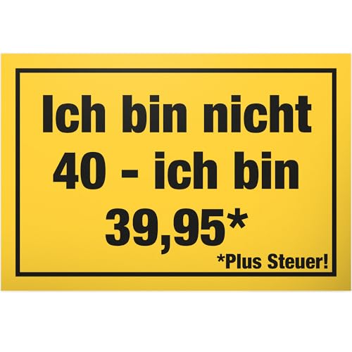 DankeDir! 40 Jahre Plus Steuern Schild - Geschenk 40. Geburtstag Geschenkidee Geburtstagsgeschenk Vierzigsten Geburtstagsdeko Partydeko Party Zubehör Geburtstagskarte DankeDir! 40 Jahre Plus Steuern Schild - Geschenk 40. Geburtstag Geschenkidee Geburtstagsgeschenk Vierzigsten Geburtstagsdeko Partydeko Party Zubehör Geburtstagskarte von DankeDir!