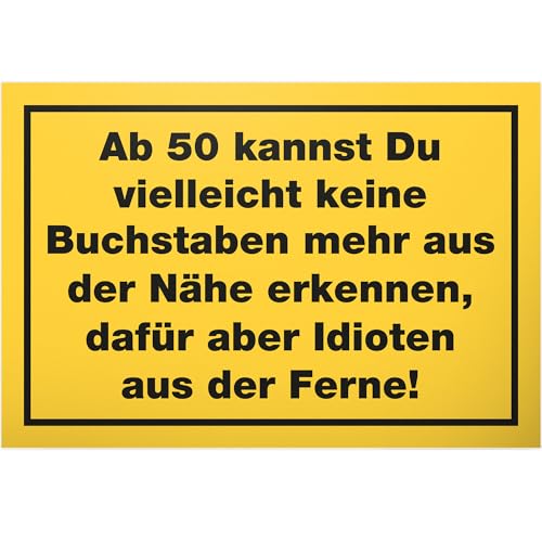 DankeDir! 50 Jahre Buchstaben Nähe Idioten Ferne - Schild 30 x 20 cm - Lustiges Geschenk 50. Geburtstag Geburtstagsgeschenk - Partydeko Geburtstagsdeko Geschenkidee Geburtstagskarte 50er DankeDir! 50 Jahre Buchstaben Nähe Idioten Ferne - Schild 30 x 20 cm - Lustiges Geschenk 50. Geburtstag Geburtstagsgeschenk - Partydeko Geburtstagsdeko Geschenkidee Geburtstagskarte 50er von DankeDir!