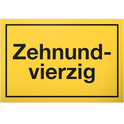 DankeDir! 50 Jahre - Zehnundvierzig Schild - Geschenk 50. Geburtstag Geschenkidee Geburtstagsgeschenk Fünzigsten Geburtstagsdeko Partydeko Party Zubehör Geburtstagskarte von DankeDir!