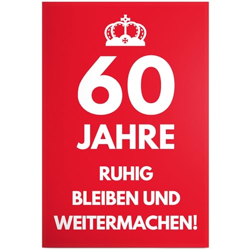 DankeDir! 60 Jahre Ruhig bleiben - Geschenk 60. Geburtstag Geschenkidee Geburtstagsgeschenk Sechzigsten Geburtstagsdeko Partydeko Party Zubehör Geburtstagskarte DankeDir! 60 Jahre Ruhig bleiben - Geschenk 60. Geburtstag Geschenkidee Geburtstagsgeschenk Sechzigsten Geburtstagsdeko Partydeko Party Zubehör Geburtstagskarte von DankeDir!