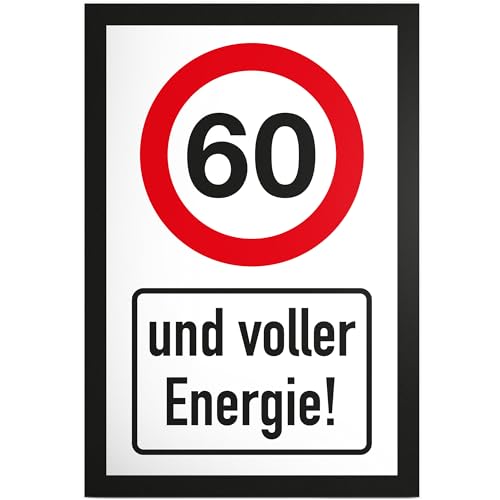 DankeDir! 60 Jahre Voller Energie Schild - Geschenk 60. Geburtstag Geschenkidee Geburtstagsgeschenk Sechzigsten Geburtstagsdeko Partydeko Party Zubehör Geburtstagskarte DankeDir! 60 Jahre Voller Energie Schild - Geschenk 60. Geburtstag Geschenkidee Geburtstagsgeschenk Sechzigsten Geburtstagsdeko Partydeko Party Zubehör Geburtstagskarte von DankeDir!