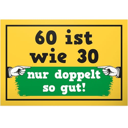 DankeDir! 60 ist wie 30-30 x 20 cm Kunststoff Schild - 60 Jahre Geburtstagsdeko Geburtstagskarte Partydeko Geschenkidee - 60. Geburtstag Geburtstagsgeschenk Männer & Frauen 60er Geschenk DankeDir! 60 ist wie 30-30 x 20 cm Kunststoff Schild - 60 Jahre Geburtstagsdeko Geburtstagskarte Partydeko Geschenkidee - 60. Geburtstag Geburtstagsgeschenk Männer & Frauen 60er Geschenk von DankeDir!