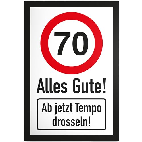DankeDir! 70 Tempo Drosseln Schild - Alles Gute Geschenk 70. Geburtstag Geschenkidee Geburtstagsgeschenk Siebzigsten Geburtstagsdeko Partydeko Party Zubehör Geburtstagskarte DankeDir! 70 Tempo Drosseln Schild - Alles Gute Geschenk 70. Geburtstag Geschenkidee Geburtstagsgeschenk Siebzigsten Geburtstagsdeko Partydeko Party Zubehör Geburtstagskarte von DankeDir!