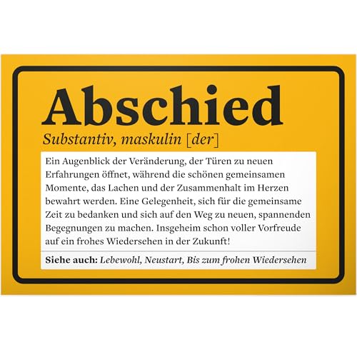 DankeDir! Abschied - 30 x 20 cm Schild - Kollegen Geschenkidee Freunde Jobwechsel Geschenk Abschiedsgeschenk Chef - Abschiedsparty Abschiedskarte Partydeko Karte Verabschiedung Büro DankeDir! Abschied - 30 x 20 cm Schild - Kollegen Geschenkidee Freunde Jobwechsel Geschenk Abschiedsgeschenk Chef - Abschiedsparty Abschiedskarte Partydeko Karte Verabschiedung Büro von DankeDir!
