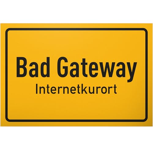 DankeDir! Bad Gateway Internetkurort - Schild Spruch lustig - Türschild Geburtstagsgeschenk Informatiker - Partydeko Geschenkidee Programmierer Kollegen Büro Freunde Geschenk DankeDir! Bad Gateway Internetkurort - Schild Spruch lustig - Türschild Geburtstagsgeschenk Informatiker - Partydeko Geschenkidee Programmierer Kollegen Büro Freunde Geschenk von DankeDir!