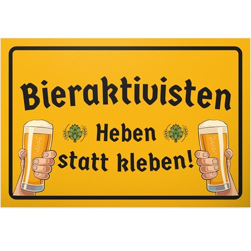 DankeDir! Bieraktivisten - Schild Kunststoff 30 x 20 cm - Alkohol Party Photo Booth Requiste Geschenk JGA - Geschenkidee Geburtstagsgeschenk lustiger Spruch Geburtstagsdeko Partydeko DankeDir! Bieraktivisten - Schild Kunststoff 30 x 20 cm - Alkohol Party Photo Booth Requiste Geschenk JGA - Geschenkidee Geburtstagsgeschenk lustiger Spruch Geburtstagsdeko Partydeko von DankeDir!
