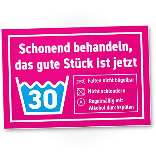 DankeDir! Das gute Stück ist Dreißig - Schild 30 x 20 cm - Geburtstagsgeschenk 30er Männer & Frauen 30 Jahre Geschenk 30. Geburtstag - Partydeko Geburtstagsdeko Geburtstagskarte Geschenkidee von DankeDir!