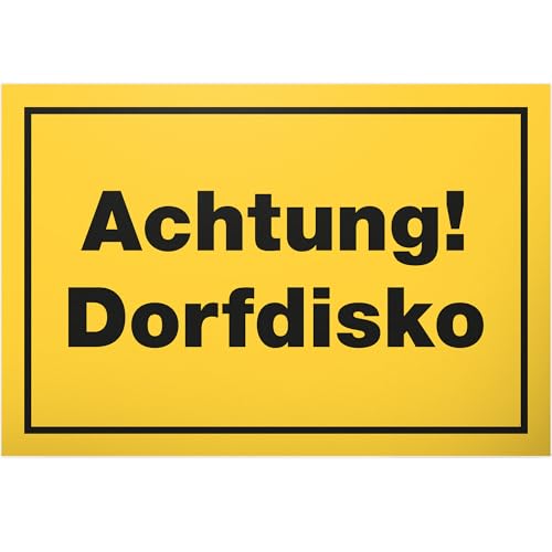 DankeDir! Dorfdisko - 30 x 20 cm Kunststoff Schild - Geburtstagsdeko Geburtstagsgeschenk lustiger Spruch Partydeko Geschenkidee - Requiste JGA Alkohol Photo Booth Geschenk Party DankeDir! Dorfdisko - 30 x 20 cm Kunststoff Schild - Geburtstagsdeko Geburtstagsgeschenk lustiger Spruch Partydeko Geschenkidee - Requiste JGA Alkohol Photo Booth Geschenk Party von DankeDir!