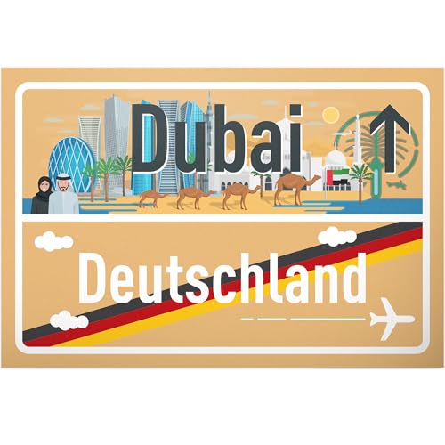 DankeDir! Dubai Deutschland Ortsschild - Schild 30 x 20 cm - Geschenk Idee Gutschein Reise Urlaub Reisegutschein Männer & Frauen Geldgeschenk Abschiedskarte Geschenkidee Deko Karte DankeDir! Dubai Deutschland Ortsschild - Schild 30 x 20 cm - Geschenk Idee Gutschein Reise Urlaub Reisegutschein Männer & Frauen Geldgeschenk Abschiedskarte Geschenkidee Deko Karte von DankeDir!