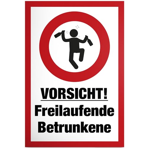 DankeDir! Freilaufende Betrunkene - Schild 30 x 20 cm - Geschenkidee Geburtstagsdeko lustiger Spruch Geburtstagsgeschenk Partydeko - JGA Zubehör Alkohol Geschenk Requiste Party DankeDir! Freilaufende Betrunkene - Schild 30 x 20 cm - Geschenkidee Geburtstagsdeko lustiger Spruch Geburtstagsgeschenk Partydeko - JGA Zubehör Alkohol Geschenk Requiste Party von DankeDir!