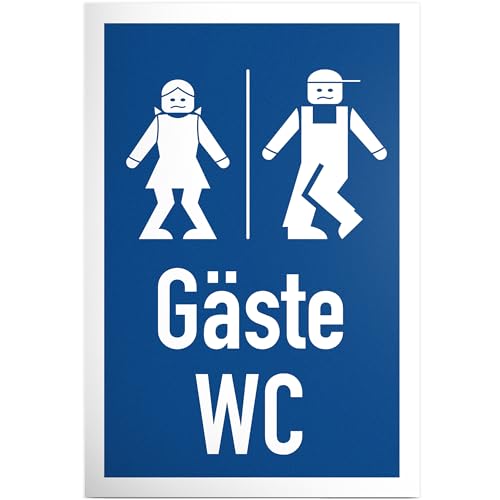 DankeDir! Gäste WC - Schild 30 x 20 cm - Klo Schild Toilettenschild WC Schild zum aufhängen Kloschild Toilette lustig - Türschild Herren Wand witzig Gästetoilette Deko Besucher WC DankeDir! Gäste WC - Schild 30 x 20 cm - Klo Schild Toilettenschild WC Schild zum aufhängen Kloschild Toilette lustig - Türschild Herren Wand witzig Gästetoilette Deko Besucher WC von DankeDir!