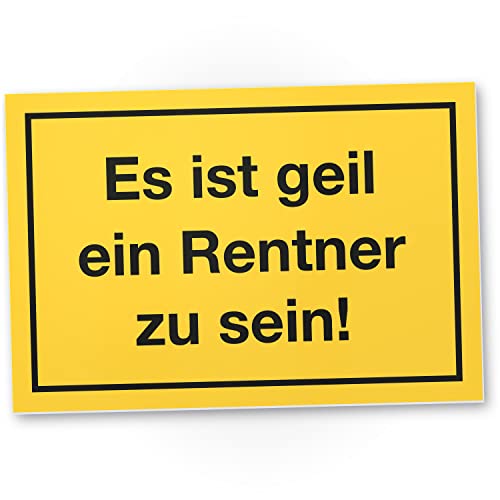 DankeDir! Geil Rentner zu Sein - Schild - Ruhestand Männer Rentner Kollege Rente Geschenk Renteneintritt - Abschied Deko Karte Pensionierung Geschenkidee Verabschiedung Party von DankeDir!