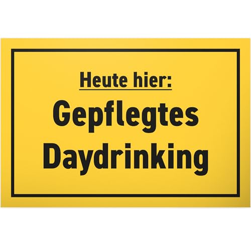 DankeDir! Gepflegtes Day Drinking - Schild 30 x 20 cm - Geburtstagsgeschenk lustiger Spruch Geschenkidee Partydeko Geburtstagsdeko - Geschenk JGA Alkohol Requiste Party Photo Booth DankeDir! Gepflegtes Day Drinking - Schild 30 x 20 cm - Geburtstagsgeschenk lustiger Spruch Geschenkidee Partydeko Geburtstagsdeko - Geschenk JGA Alkohol Requiste Party Photo Booth von DankeDir!