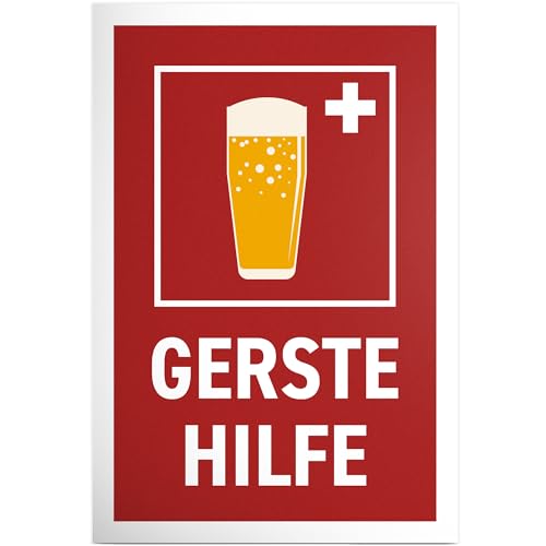 DankeDir! Gerste Hilfe - Schild Kunststoff 30 x 20 cm - Alkohol Party Photo Booth Requiste Geschenk JGA - Geschenkidee Geburtstagsgeschenk lustiger Spruch Geburtstagsdeko Partydeko DankeDir! Gerste Hilfe - Schild Kunststoff 30 x 20 cm - Alkohol Party Photo Booth Requiste Geschenk JGA - Geschenkidee Geburtstagsgeschenk lustiger Spruch Geburtstagsdeko Partydeko von DankeDir!