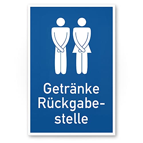 DankeDir! Getränke Rückgabestelle lustiges WC Schild - Türschild Toilette Gäste WC Gäste Klo - Wanddeko Party Deko Badezimmer - Dekoration Wohnung - süße Geschenkidee von DankeDir!