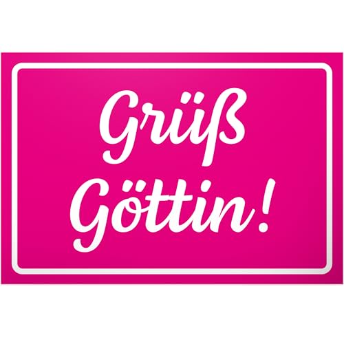 DankeDir! Grüß Göttin - Schild 30 x 20 cm - Freundin Geburtstagsgeschenk Geschenk Frauen Geburtstag - Geschenkidee Geburtstagsdeko Geburtstagskarte Partydeko DankeDir! Grüß Göttin - Schild 30 x 20 cm - Freundin Geburtstagsgeschenk Geschenk Frauen Geburtstag - Geschenkidee Geburtstagsdeko Geburtstagskarte Partydeko von DankeDir!