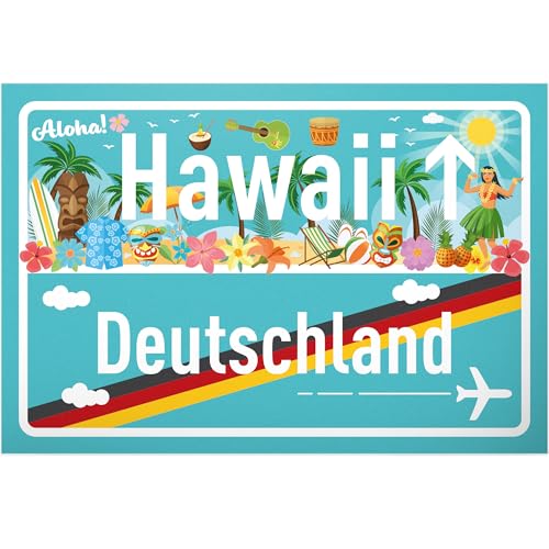 DankeDir! Hawaii Deutschland Ortsschild - Schild 30 x 20 cm - Geschenk Idee Gutschein Reise Urlaub Reisegutschein Männer & Frauen Geldgeschenk Abschiedskarte Geschenkidee Deko Karte DankeDir! Hawaii Deutschland Ortsschild - Schild 30 x 20 cm - Geschenk Idee Gutschein Reise Urlaub Reisegutschein Männer & Frauen Geldgeschenk Abschiedskarte Geschenkidee Deko Karte von DankeDir!