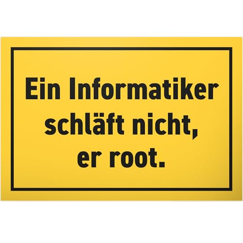 DankeDir! Informatiker Root - Schild - Partydeko Dekoration Geschenkidee Programmierer IT Studenten Geschenk - Karte Geschenk Glückwunschkarte Abschluss bestandenes Studium Studienabschluss von DankeDir!