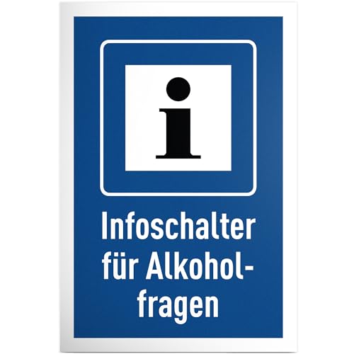 DankeDir! Infoschalter Alkoholfragen - Schild 30 x 20 cm - Geburtstagsgeschenk Geschenkidee Partydeko lustig Geburtstagsdeko - JGA Geschenk Alkohol Party Vereinsheim Kollegen Freunde Kellerbar DankeDir! Infoschalter Alkoholfragen - Schild 30 x 20 cm - Geburtstagsgeschenk Geschenkidee Partydeko lustig Geburtstagsdeko - JGA Geschenk Alkohol Party Vereinsheim Kollegen Freunde Kellerbar von DankeDir!