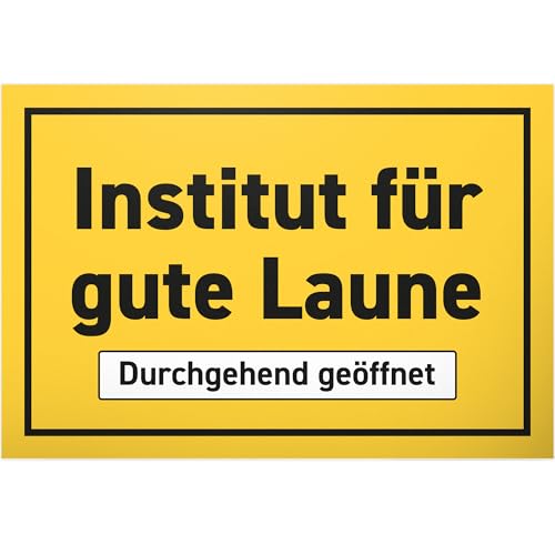 DankeDir! Institut Gute Laune - 30 x 20 cm Schild - Türschild Spruchschild Geburtstagsgeschenk Wanddeko lustiger Spruch - Geschenkidee Deko Partydeko Party Kollegen Freunde Geschenk DankeDir! Institut Gute Laune - 30 x 20 cm Schild - Türschild Spruchschild Geburtstagsgeschenk Wanddeko lustiger Spruch - Geschenkidee Deko Partydeko Party Kollegen Freunde Geschenk von DankeDir!