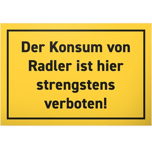 DankeDir! Konsum von Radler verboten - Schild Kunststoff 30 x 20 cm - Geschenk Photo Booth Requiste Alkohol Party JGA - Geschenkidee Geburtstagsgeschenk Geburtstagsdeko lustiger Spruch Partydeko DankeDir! Konsum von Radler verboten - Schild Kunststoff 30 x 20 cm - Geschenk Photo Booth Requiste Alkohol Party JGA - Geschenkidee Geburtstagsgeschenk Geburtstagsdeko lustiger Spruch Partydeko von DankeDir!