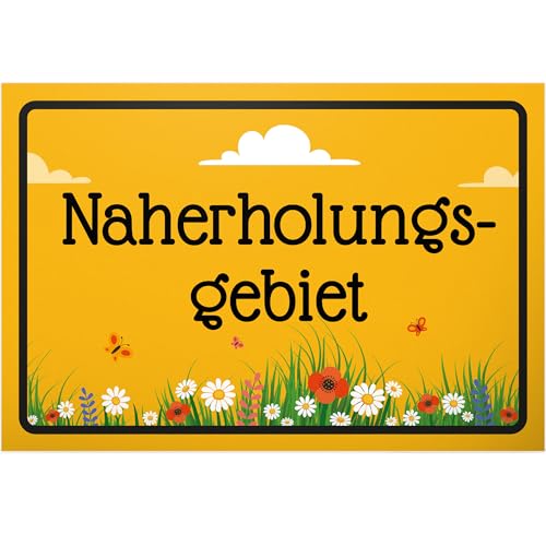 DankeDir! Naherholungsgebiet - Schild 30 x 20 cm - lustiger Spruch Türschild Wanddeko Geburtstagsgeschenk Spruchschild - Kollegen Freunde Party Geschenkidee Partydeko Geschenk Deko von DankeDir!