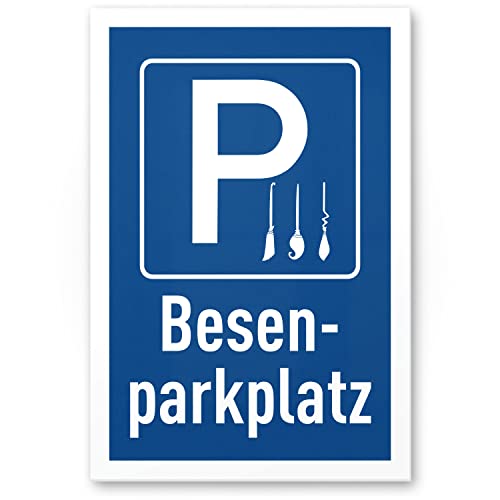 DankeDir! Parkplatz Besen Hexen - Schild 30 x 20 cm - Frauen Geschenk Geburtstagsgeschenk Geburtstag Freundin - Geburtstagskarte Partydeko Geschenkidee Geburtstagsdeko von DankeDir!